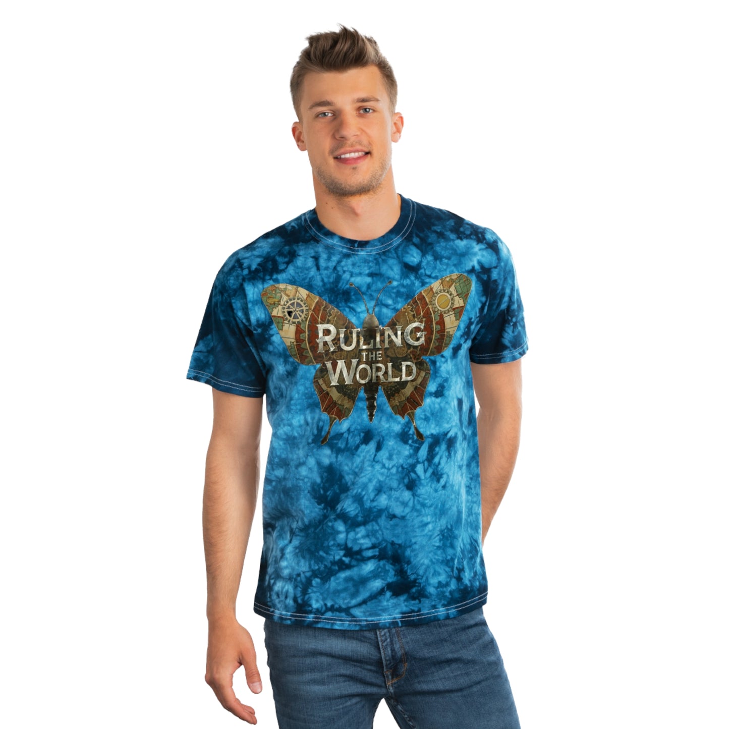 ARYE RULING THE WORLD TIE DYE TEE