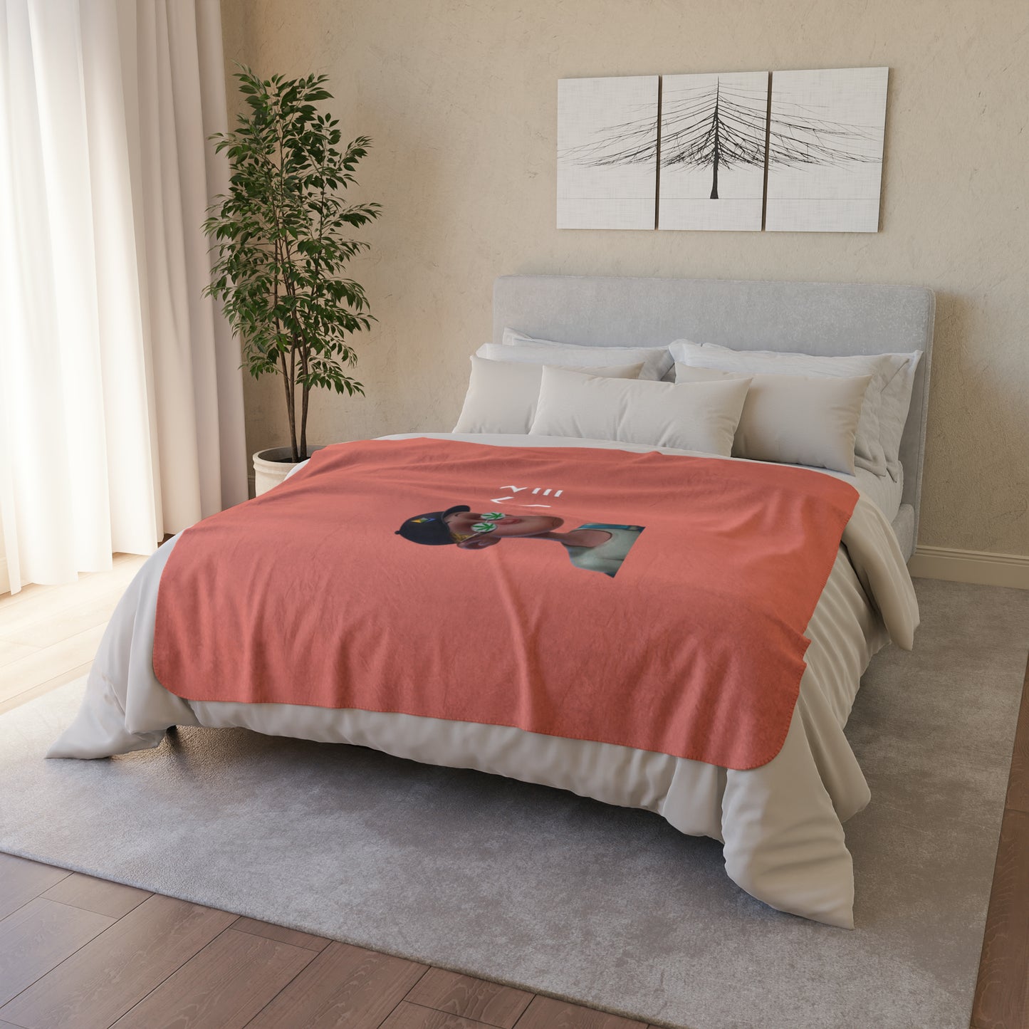 ARYE FLEECE SHERPA BLANKET