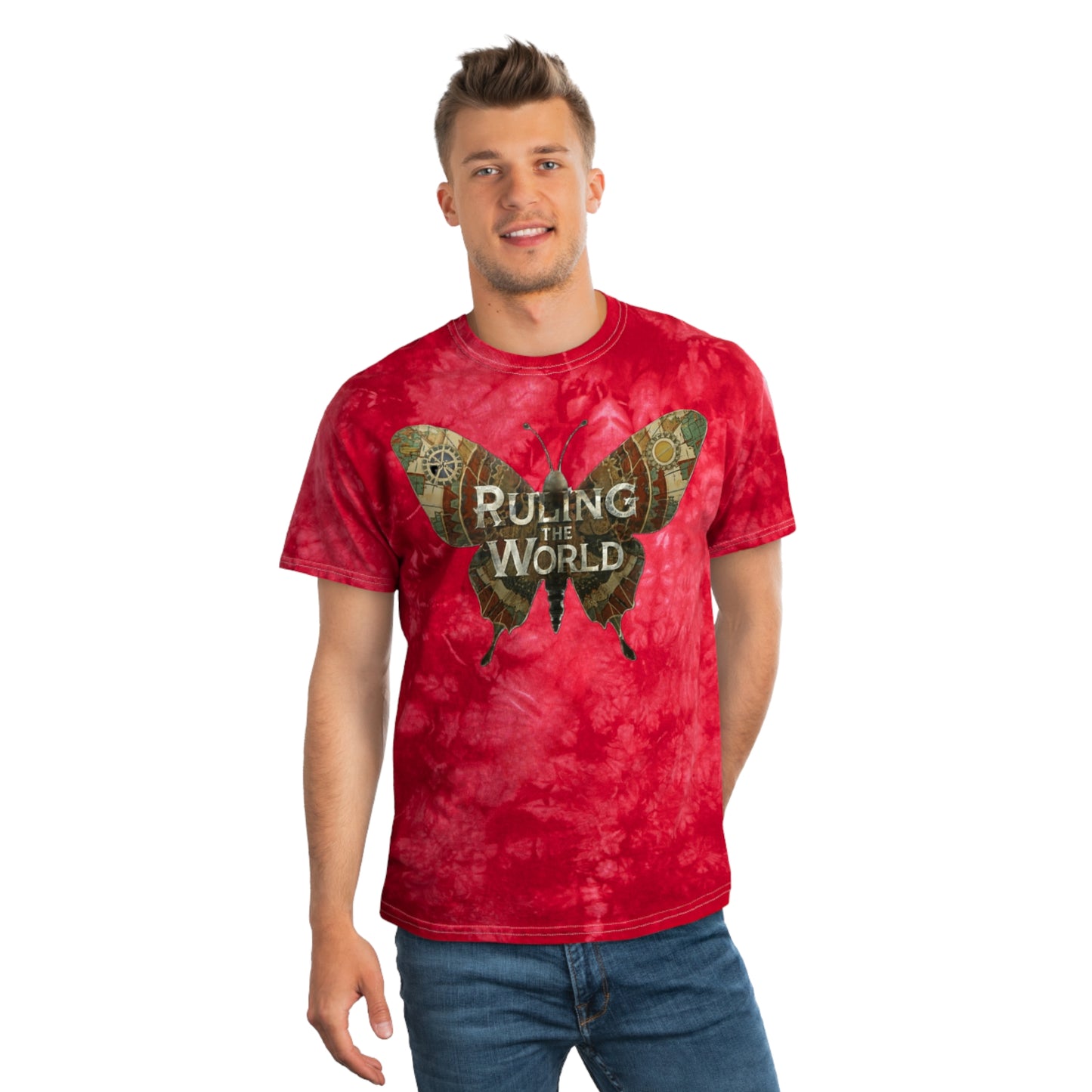 ARYE RULING THE WORLD TIE DYE TEE