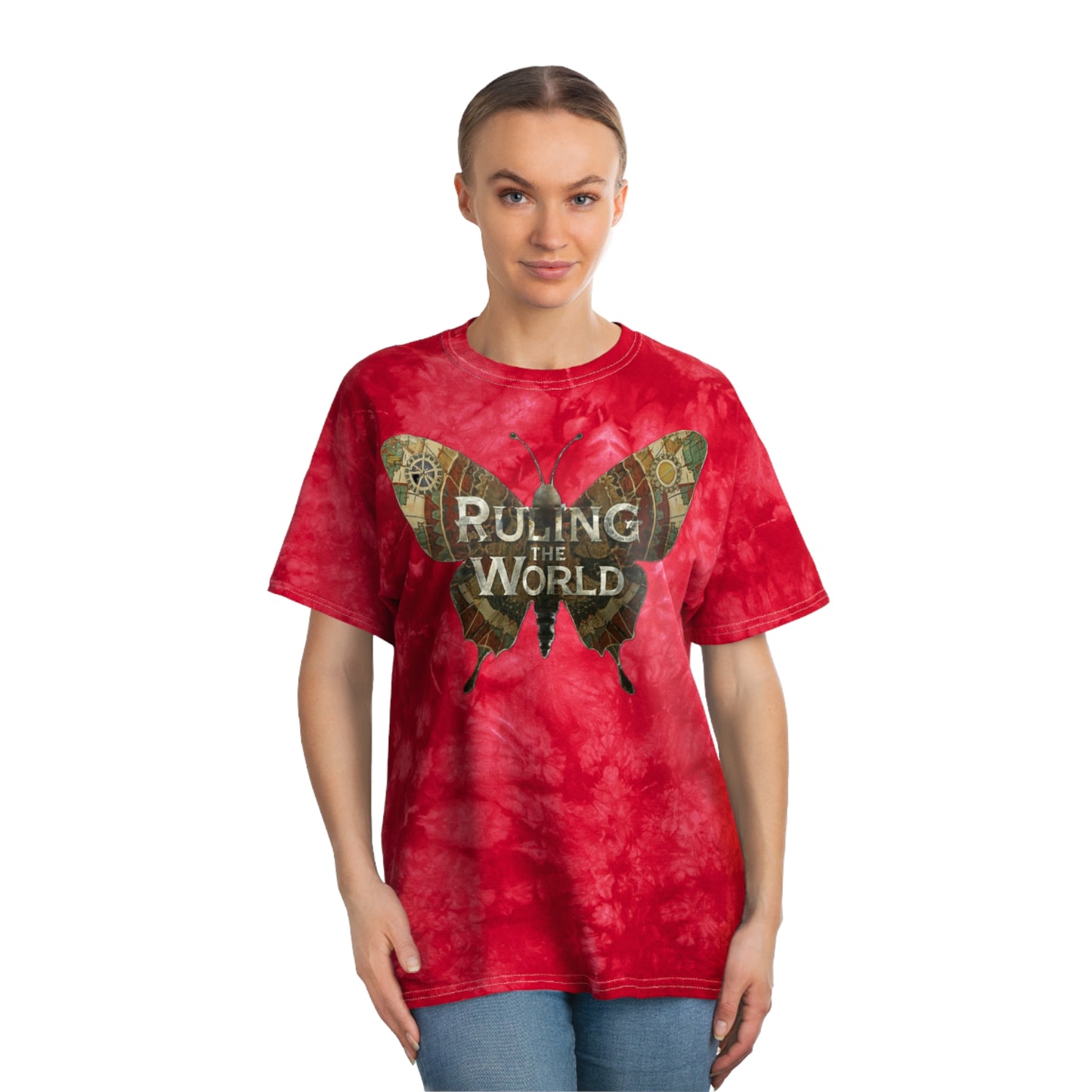 ARYE RULING THE WORLD TIE DYE TEE